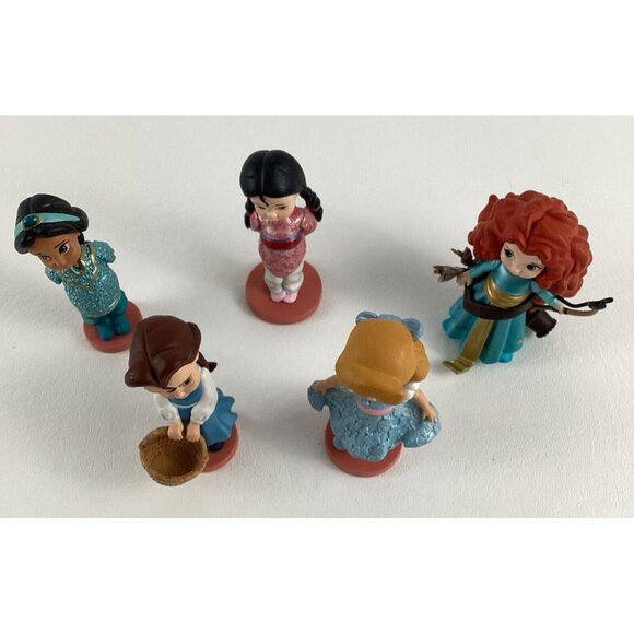 Disney Animator Collection Young Princess Merida Jasmine Belle 3" Figure Topper - Picture 2 of 6